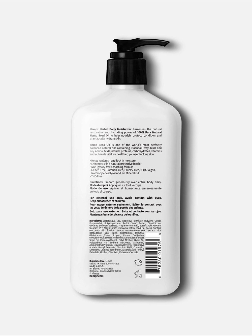 HEMPZ Fresh Coconut & Watermelon Body Moisturizer NWT - Picture 6 of 6